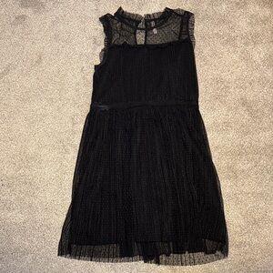 Xhilaration Elegant Black Mesh Dress